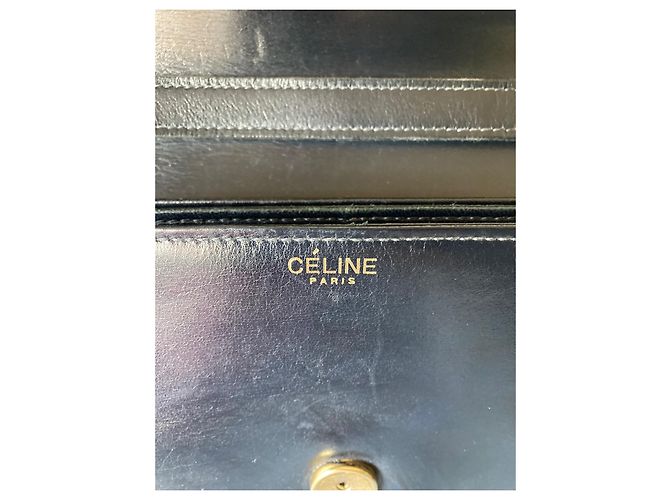 Borsa a mano Céline Horse Carriage in pelle nera Nero - vista 3