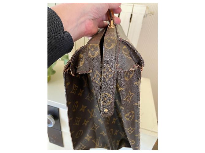 Louis Vuitton Monogram Doctor Bag Brown Leather - view 10