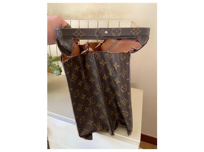 Louis Vuitton Monogram Doctor Bag Brown Leather - view 6