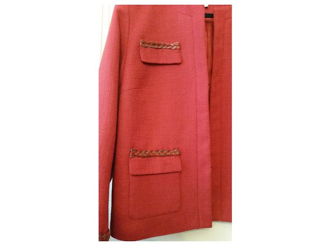 Autre Marque Chaqueta Un Jour Ailleurs de algodón rojo Talla 40 Roja - vista 3