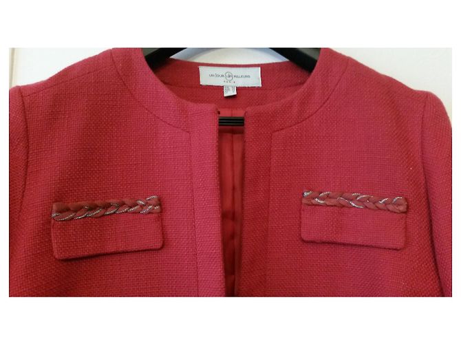 Autre Marque Chaqueta Un Jour Ailleurs de algodón rojo Talla 40 Roja - vista 4