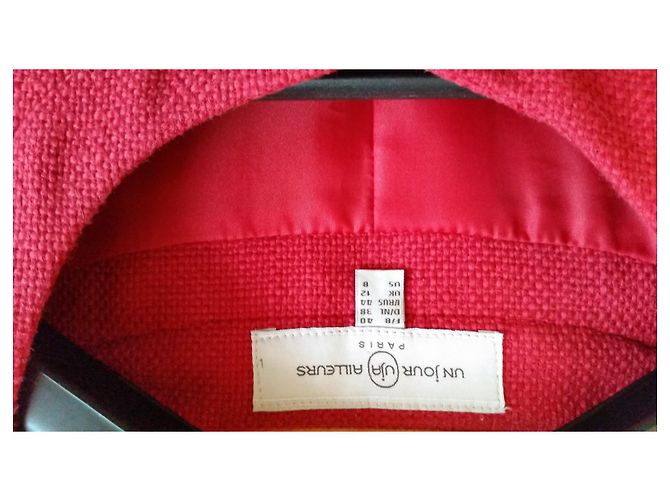 Autre Marque Chaqueta Un Jour Ailleurs de algodón rojo Talla 40 Roja - vista 6