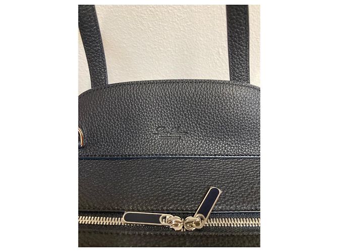 Borsa Loro Piana Sesia in pelle di vitello nera Nero - vista 10
