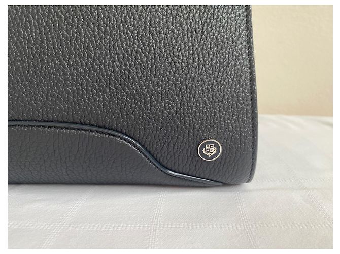 Borsa Loro Piana Sesia in pelle di vitello nera Nero - vista 2