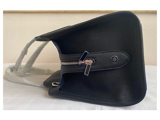 Borsa Loro Piana Sesia in pelle di vitello nera Nero - vista 4