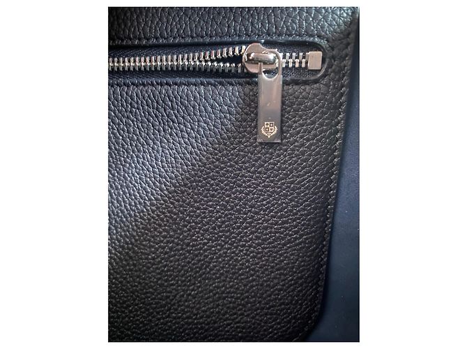 Borsa Loro Piana Sesia in pelle di vitello nera Nero - vista 6