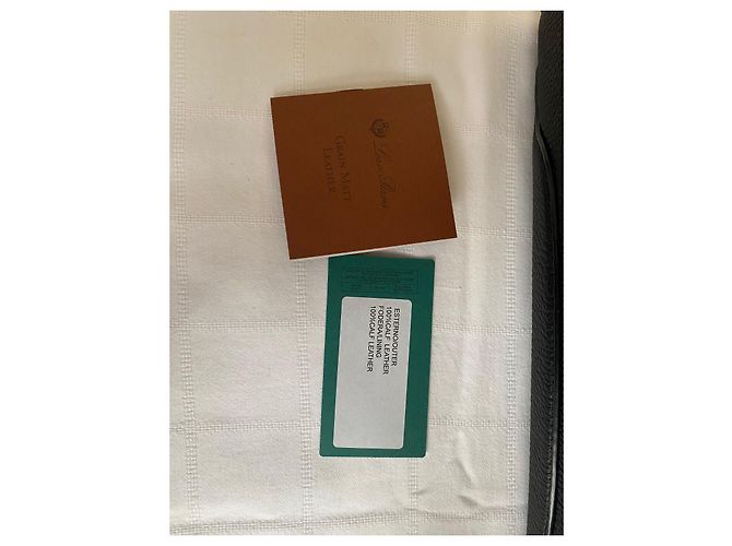 Borsa Loro Piana Sesia in pelle di vitello nera Nero - vista 9