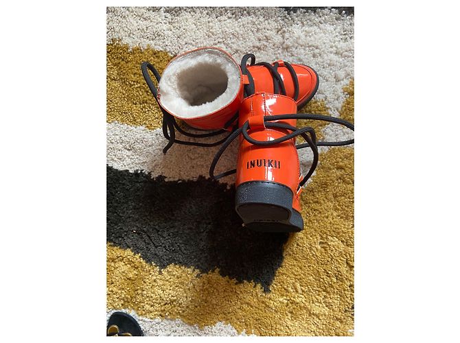 Botas Inuikii Naranja Charol - vista 2