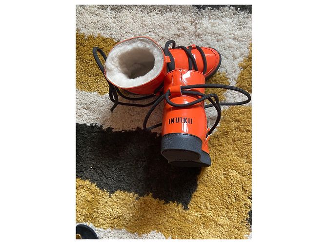 Botas Inuikii Naranja Charol - vista 4