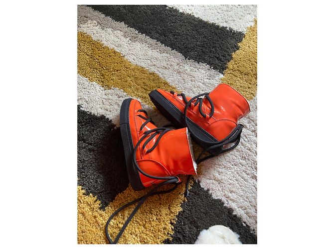 Botas Inuikii Naranja Charol - vista 8