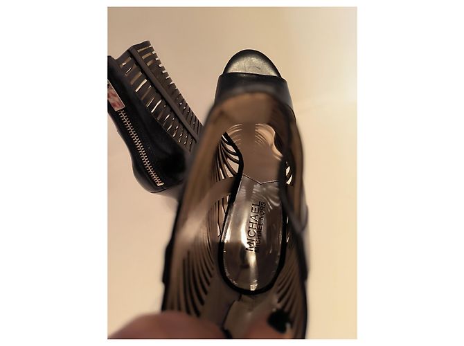 Sandalias de tacón Michael Kors de piel marrón Castaño - vista 3