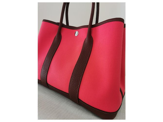 Hermès Sac Garden Party 30 Rose Texas Pink - Ansicht 5