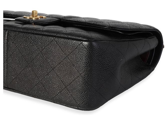 Timeless Borsa con patta classica foderata in caviale trapuntato nero Chanel - vista 6