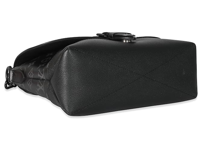 Borsa a tracolla Louis Vuitton Monogram Eclipse Saumur Nero - vista 6