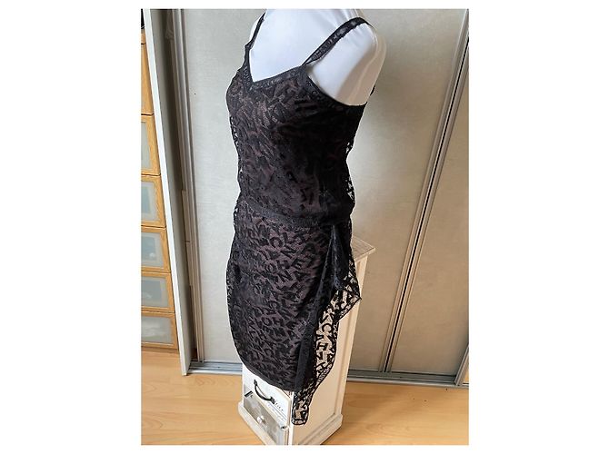 Completo Gonna e Top Chanel Pizzo Nero Monogramma - vista 2