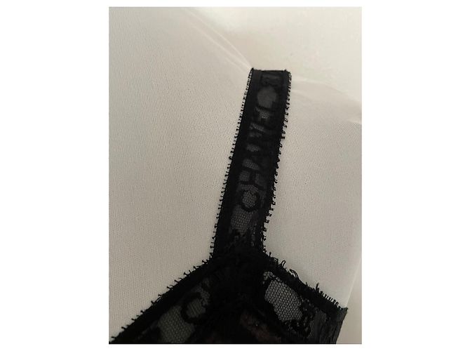 Completo Gonna e Top Chanel Pizzo Nero Monogramma - vista 4
