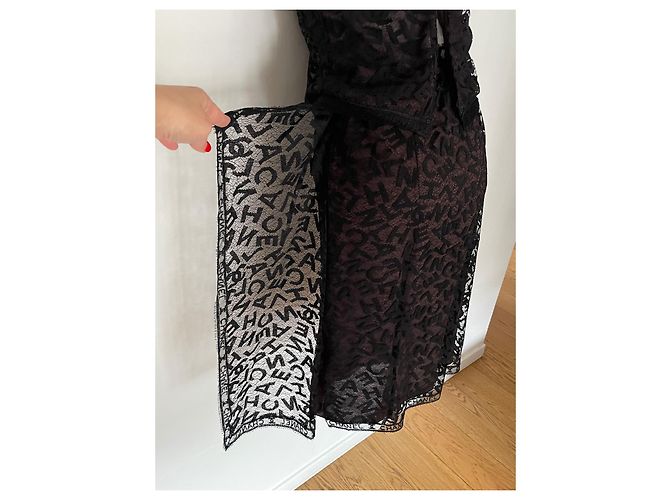 Completo Gonna e Top Chanel Pizzo Nero Monogramma - vista 9