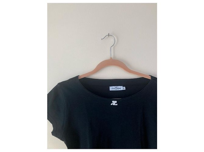 Courreges camiseta con logo Courrèges Negro - vista 3