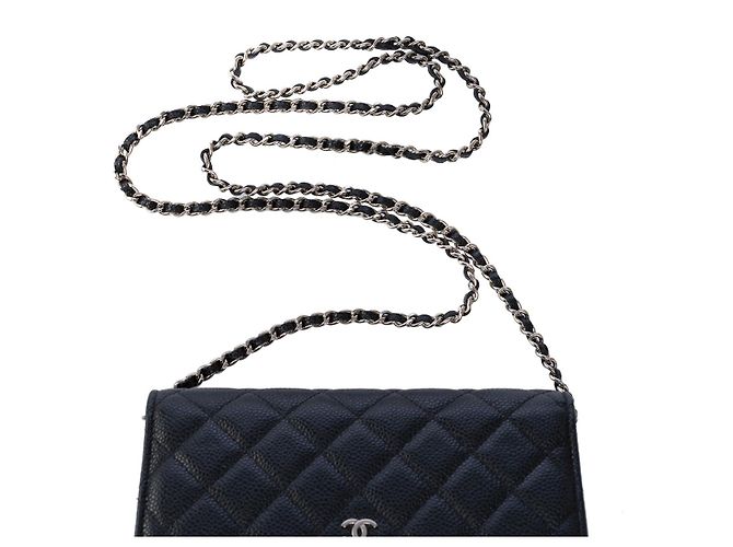 Sac CHANEL Wallet on Chain en Cuir Noir - 101617 - vue 11
