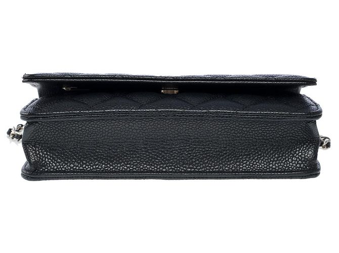 Sac CHANEL Wallet on Chain en Cuir Noir - 101617 - vue 12