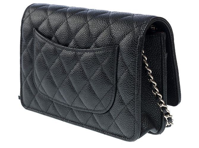Sac CHANEL Wallet on Chain en Cuir Noir - 101617 - vue 7