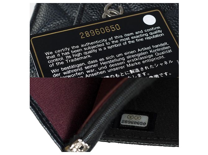 Sac CHANEL Wallet on Chain en Cuir Noir - 101617 - vue 9