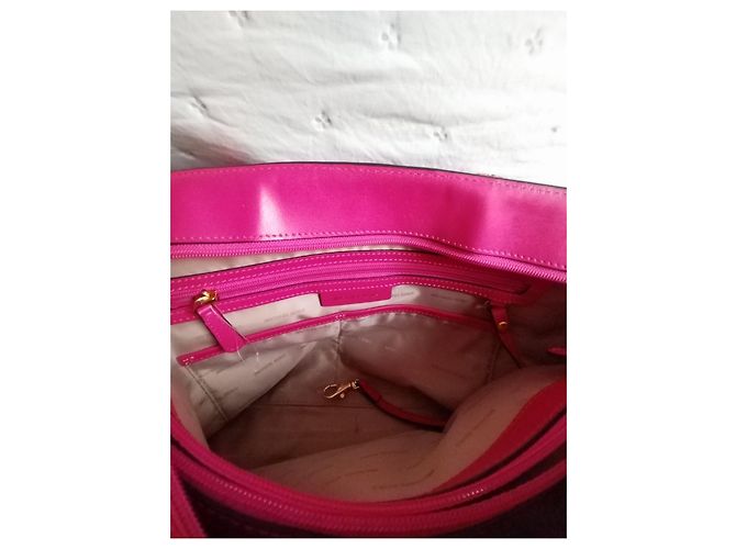 Borsa Shopping Michael Kors Monogramma Rosa e Pelle - vista 6