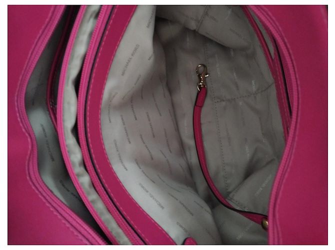 Borsa Shopping Michael Kors Monogramma Rosa e Pelle - vista 8
