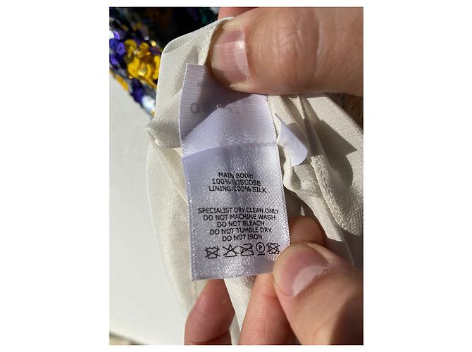 Autre Marque Osman Pailletten Kleid asymmetrisch Multicolour Mehrfarben - Ansicht 7
