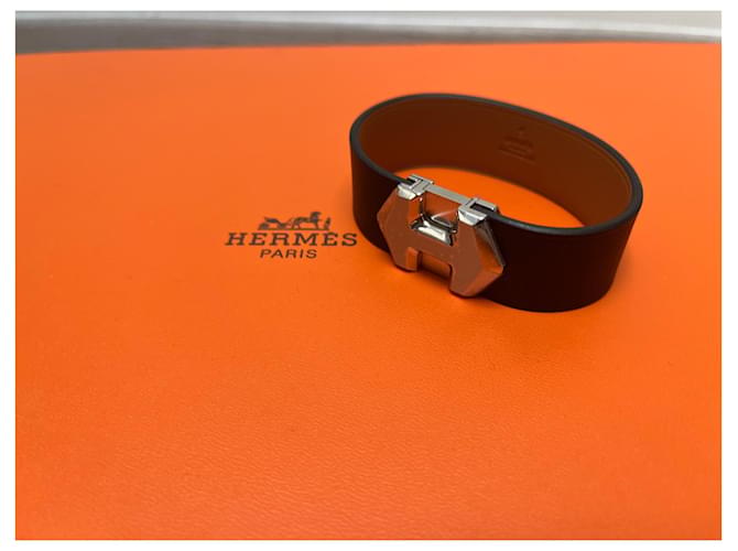 Bracciale super H Hermès noir Nero - vista 2