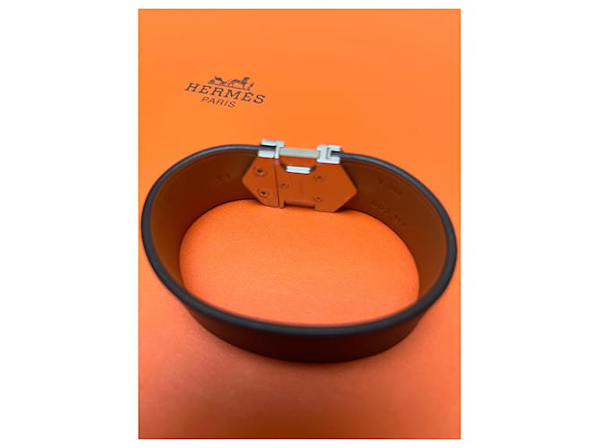 Bracciale super H Hermès noir Nero - vista 3