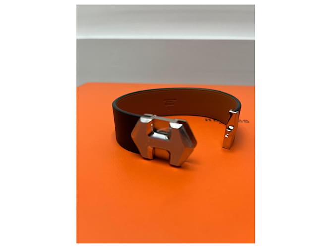 Bracciale super H Hermès noir Nero - vista 6