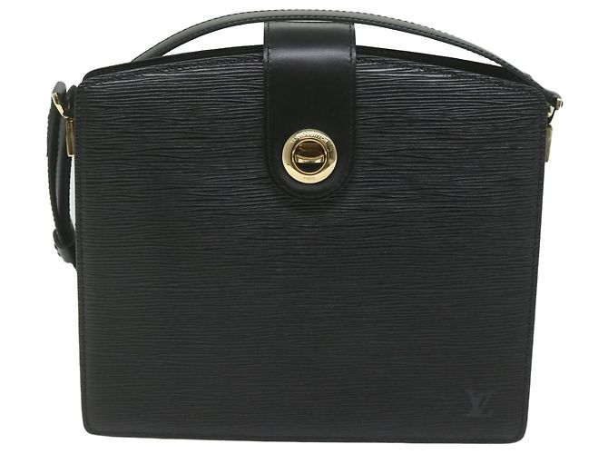 LOUIS VUITTON Borsa a spalla Epi Capuchin Nera M52342 LV Auth ep2696 Nero - vista 13