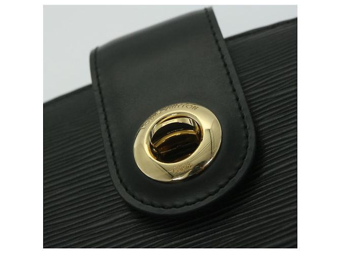 LOUIS VUITTON Borsa a spalla Epi Capuchin Nera M52342 LV Auth ep2696 Nero - vista 9