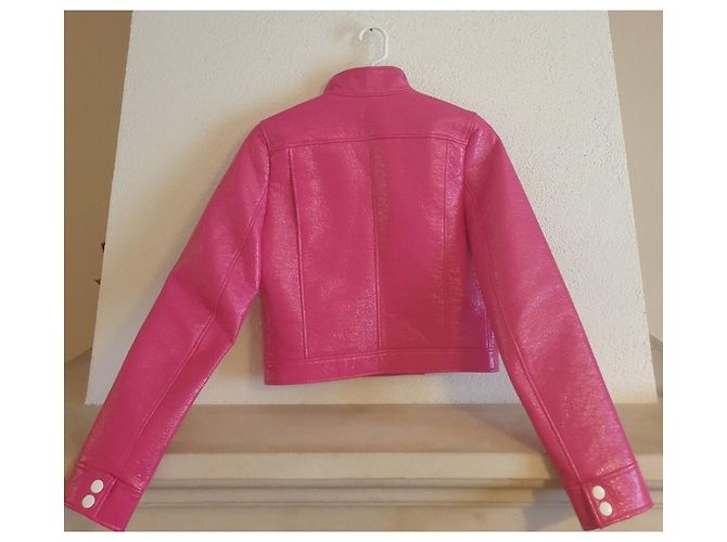 Courreges ikonische Windjacke Fuschia - Ansicht 2