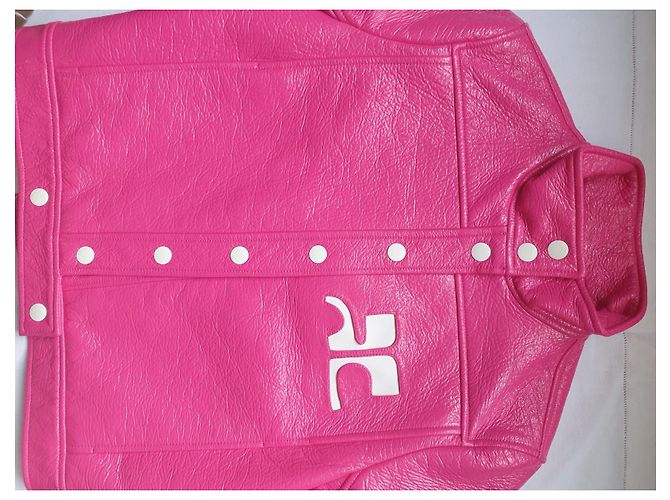 Courreges ikonische Windjacke Fuschia - Ansicht 3