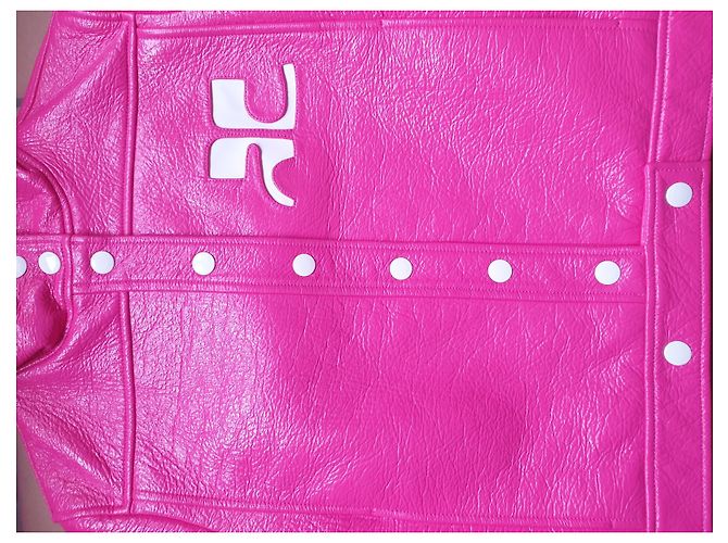 Courreges ikonische Windjacke Fuschia - Ansicht 8