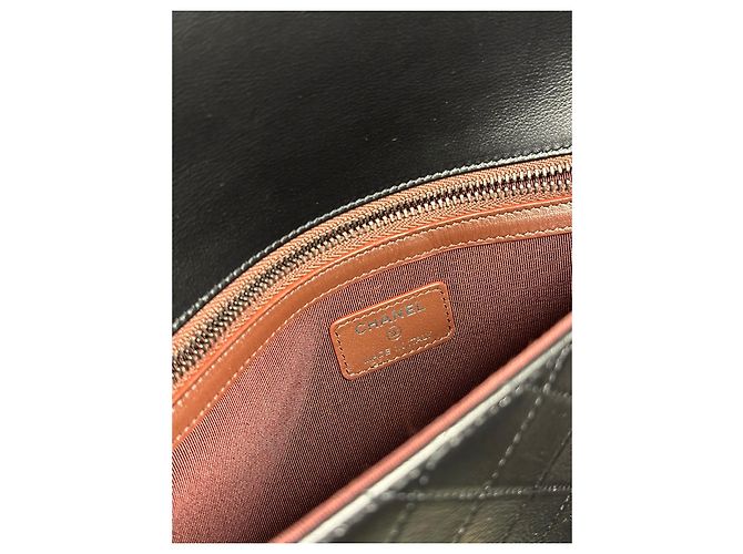 Pochette Chanel Matelassé in pelle nera Nero - vista 3