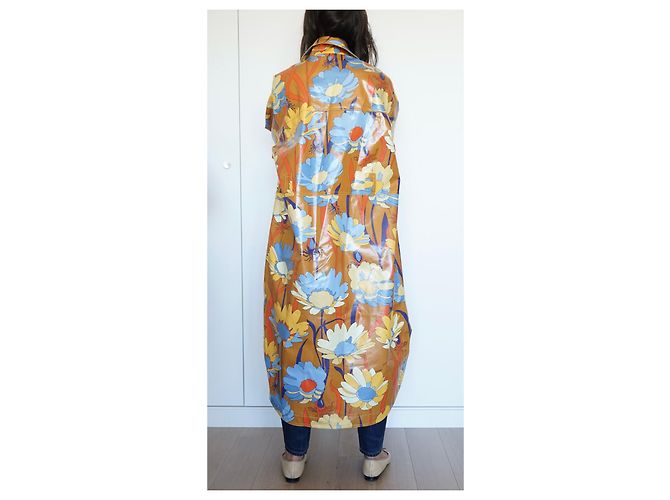 Fendi Oversized Printed Cotton Coat Multicolor Floral Multiple colors - view 11