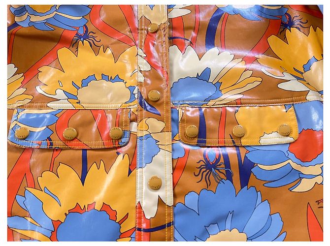 Fendi Oversized Printed Cotton Coat Multicolor Floral Multiple colors - view 8