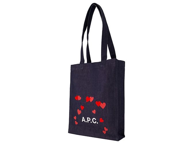 Apc Borsa shopper Lou Blondie - A.P.C. - Cotone - Blu - vista 2