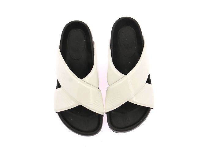 Céline Mule e zoccoli Celine T.EU 37 Pelle Bianco - vista 2