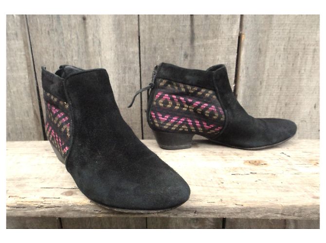 Comptoir Des Cotonniers botas Robert Clergerie 38 Negro - vista 3