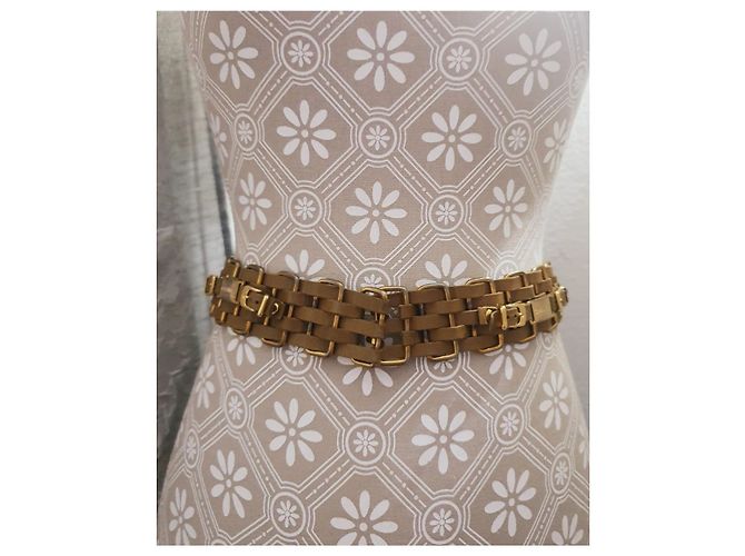 Chanel Gürtel Camel Leder und Goldfarbenes Metall Golden Kamel - Ansicht 4