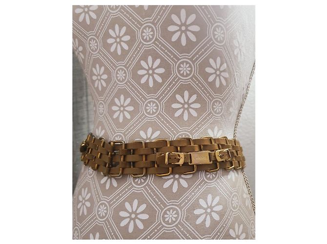 Chanel Gürtel Camel Leder und Goldfarbenes Metall Golden Kamel - Ansicht 5
