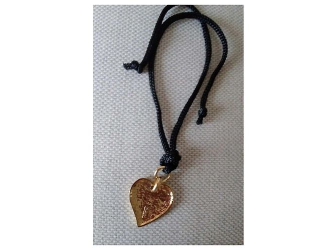 Collana con Pendente Cuore Yves Saint Laurent Oro Metallo D'oro - vista 3