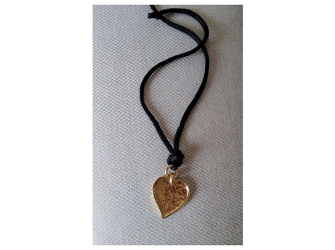 Collana con Pendente Cuore Yves Saint Laurent Oro Metallo D'oro - vista 5