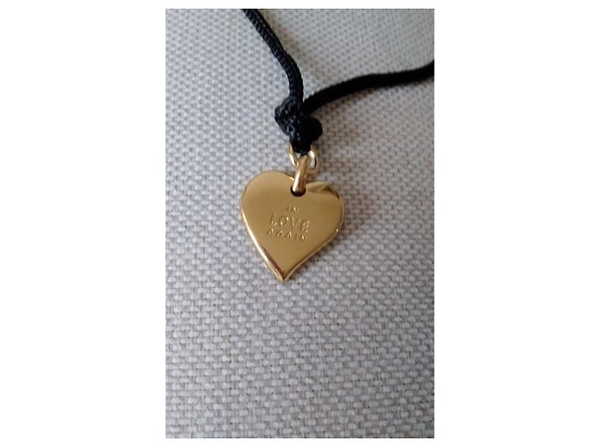 Collana con Pendente Cuore Yves Saint Laurent Oro Metallo D'oro - vista 6