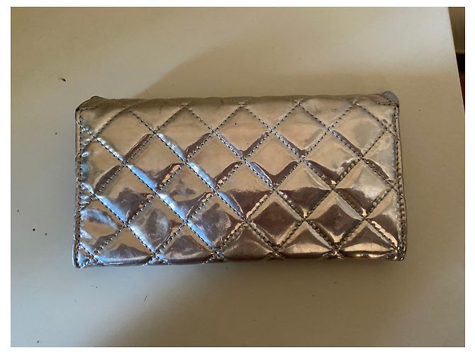 Stella Mc Cartney Cartera Stella McCartney de charol plateado con efecto acolchado Plata - vista 2