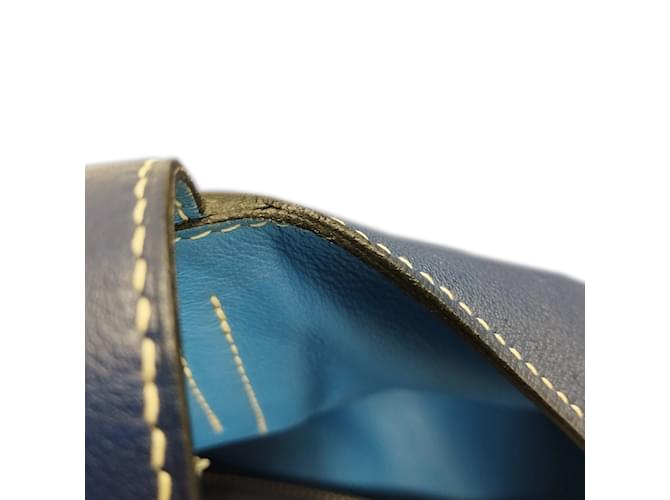 Double sens Hermès Blu Hermes foderato Sens 36 Tote bag - vista 12